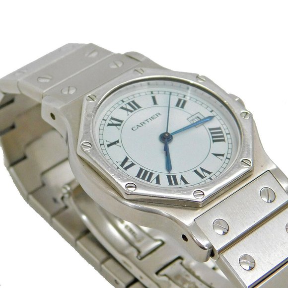 RARE! Cartier Octagon Santos 30mm Watch!!!! main image 5